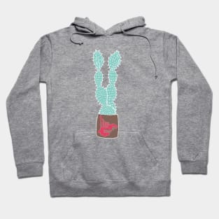 Cacti in art pot Hoodie